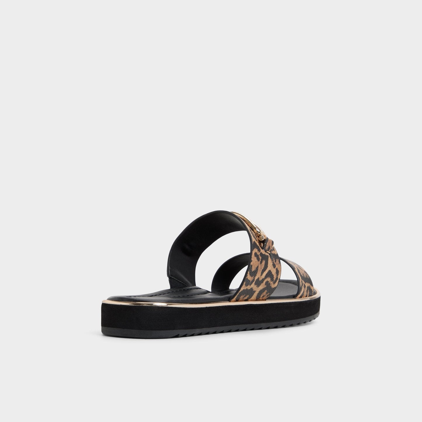 Lagoon Brown Multi Women's Flats - Strappy flat sandal, Footbed sandal Aldo Brown Multi