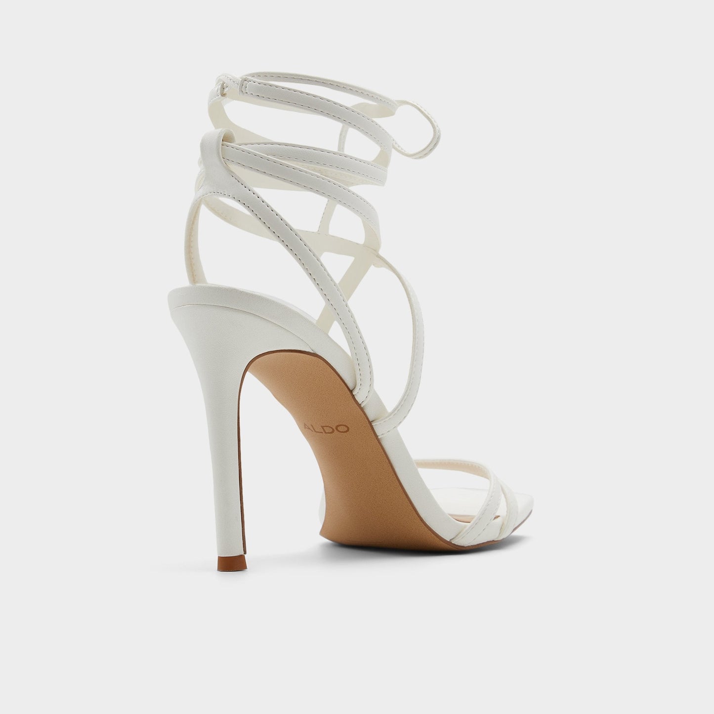 Phaedra in White - Strappy stiletto sandal, Stiletto heel Aldo White