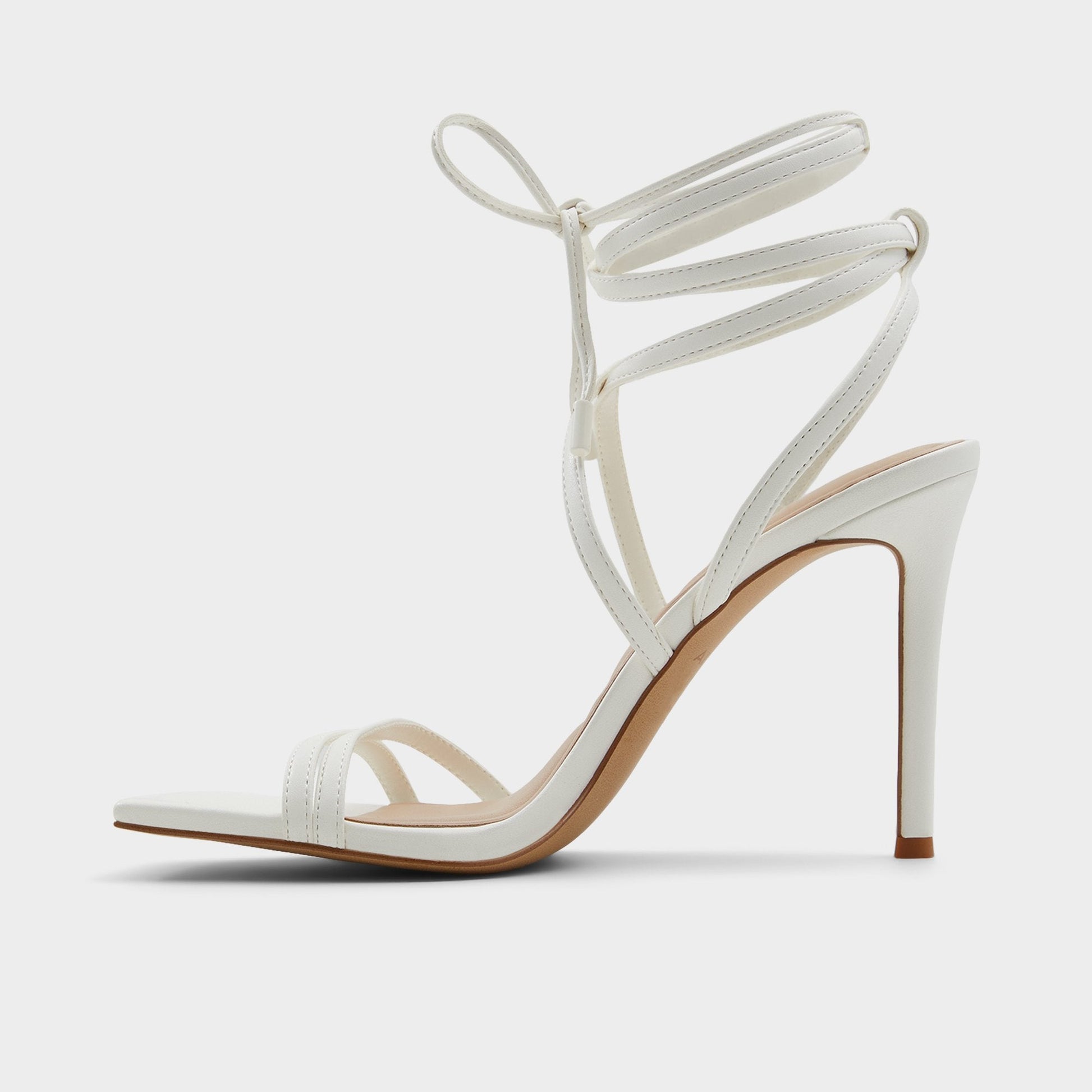 Phaedra in White - Strappy stiletto sandal, Stiletto heel Aldo White