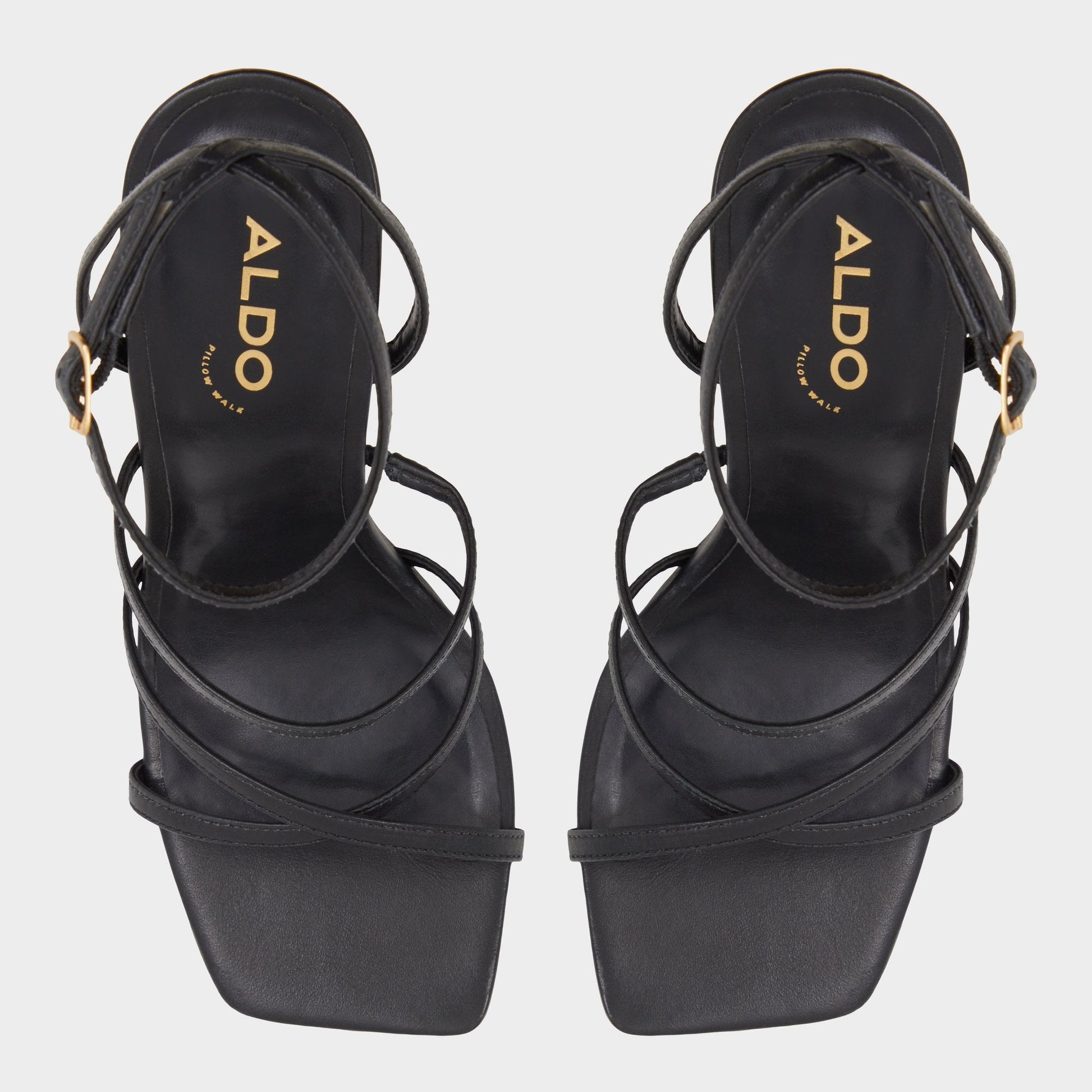 Galoi Black Women's Strappy sandals - Strappy heeled sandal Aldo Black