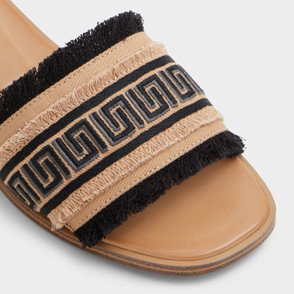 Nalani Open Black Women's Flats - Slide sandal Aldo Open Black