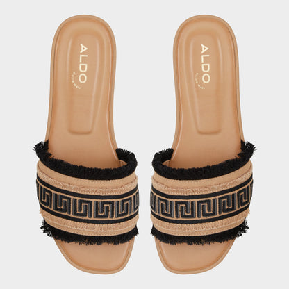 Nalani Open Black Women's Flats - Slide sandal Aldo Open Black