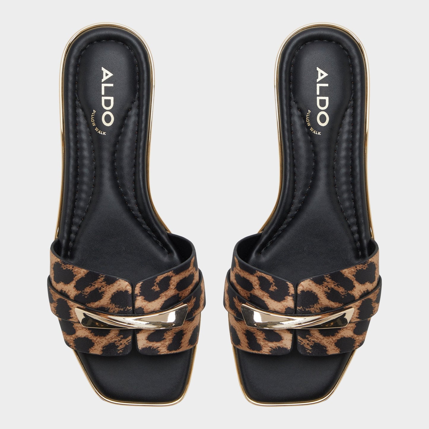 Darlina Brown Multi Women's Flats - Slide sandal Aldo Brown multi