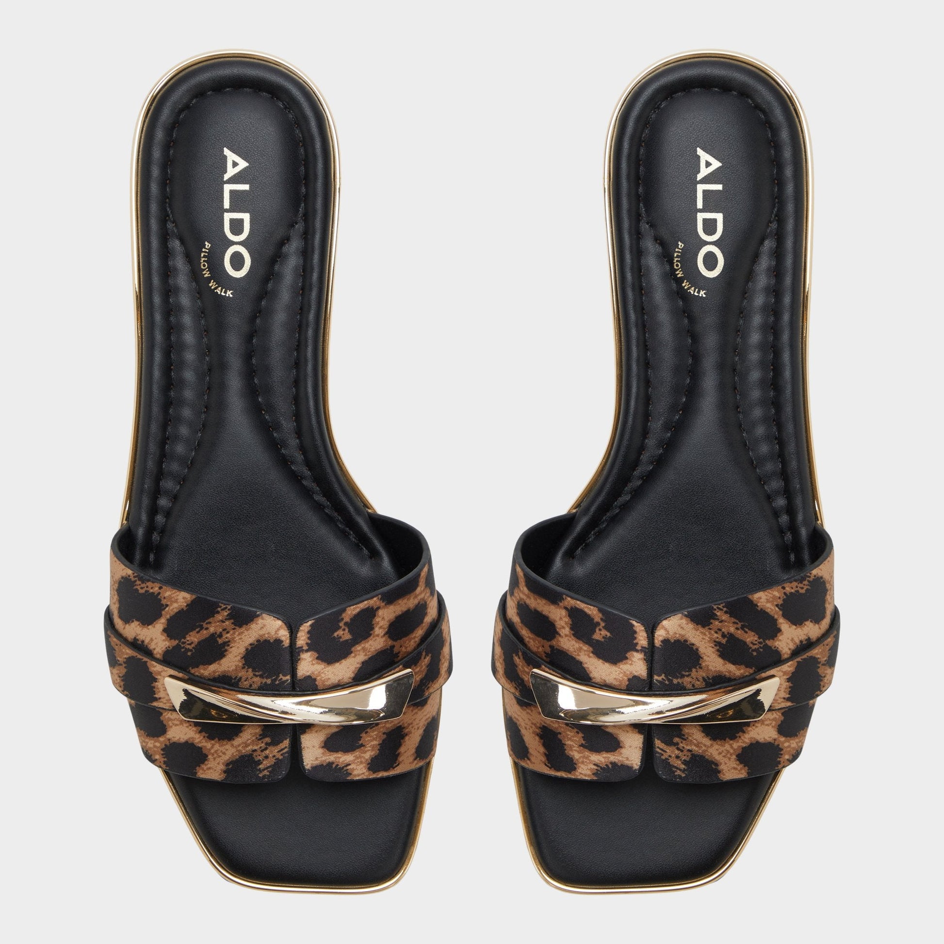 Darlina Brown Multi Women's Flats - Slide sandal Aldo Brown multi