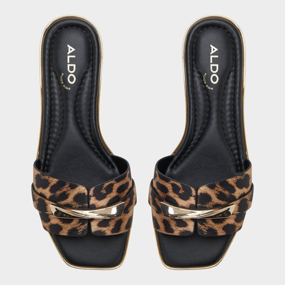 Darlina Brown Multi Women's Flats - Slide sandal Aldo Brown multi