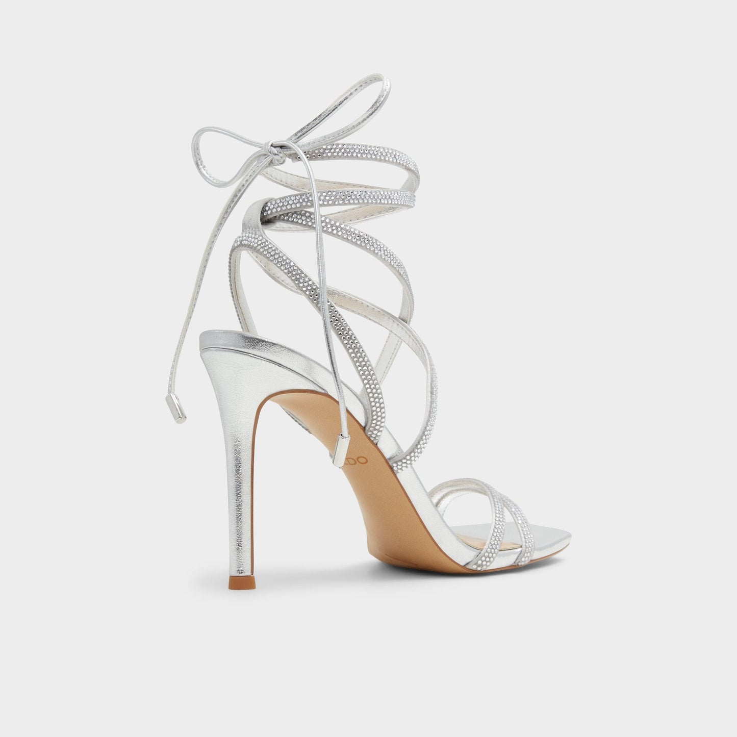 Phaedra in Silver - Strappy stiletto sandal Aldo Silver