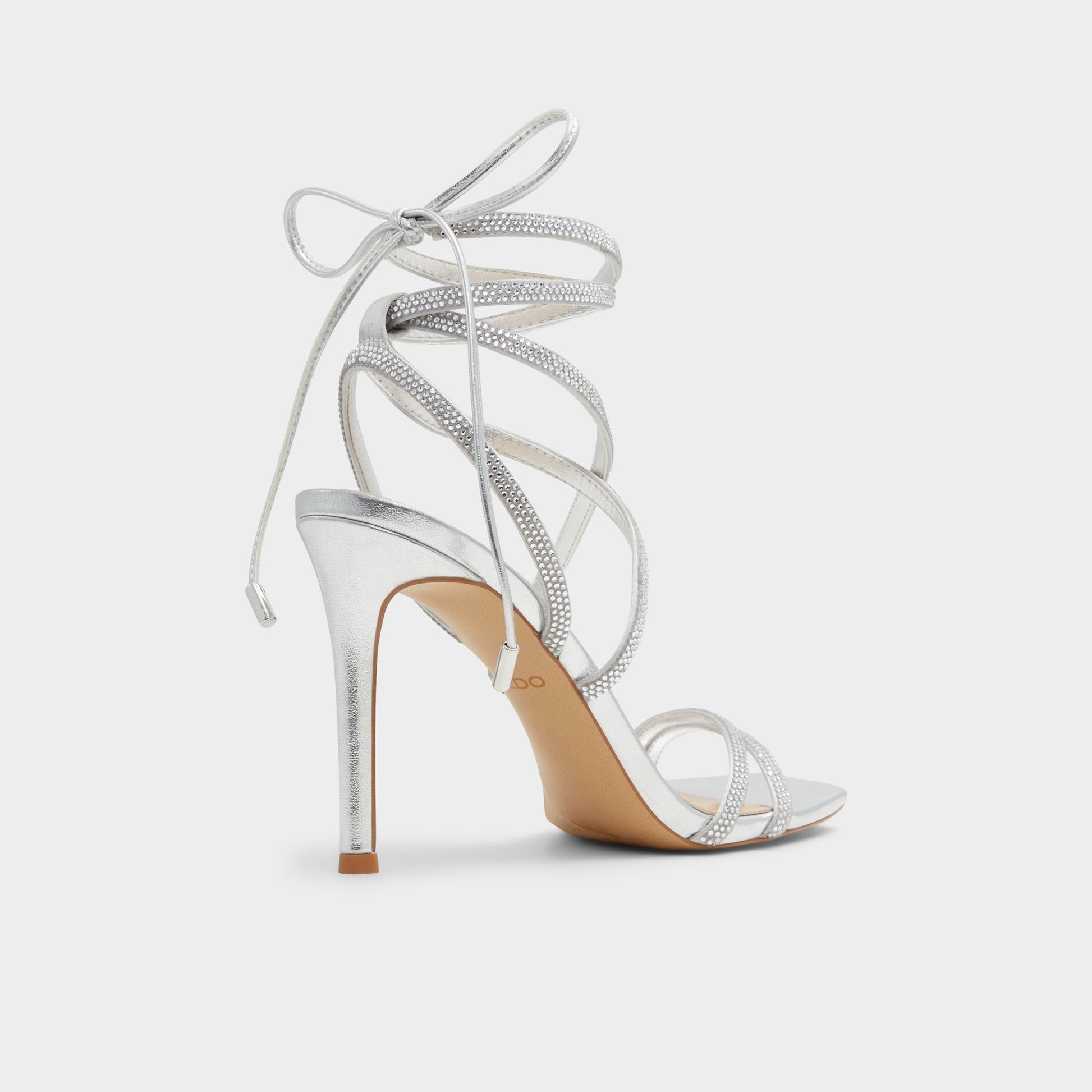 Phaedra in Silver - Strappy stiletto sandal Aldo Silver