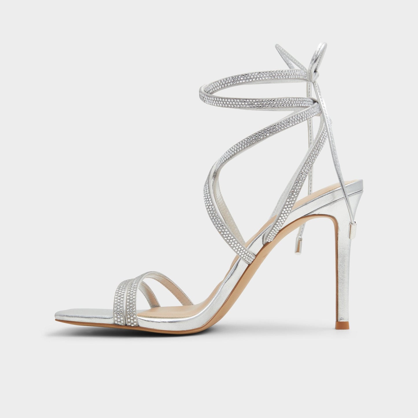 Phaedra in Silver - Strappy stiletto sandal Aldo Silver