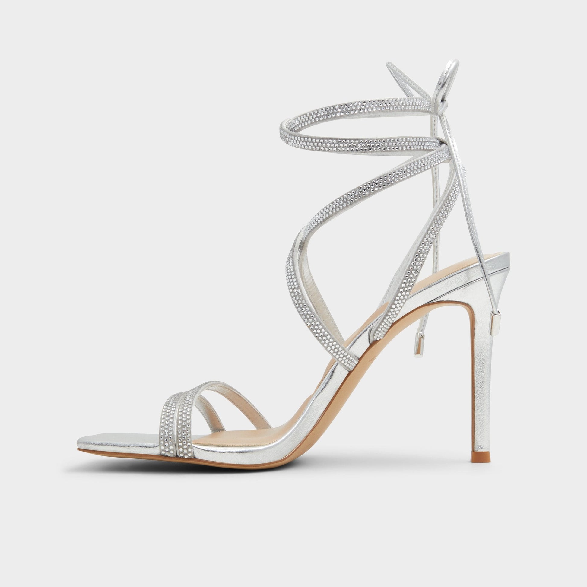 Phaedra in Silver - Strappy stiletto sandal Aldo Silver