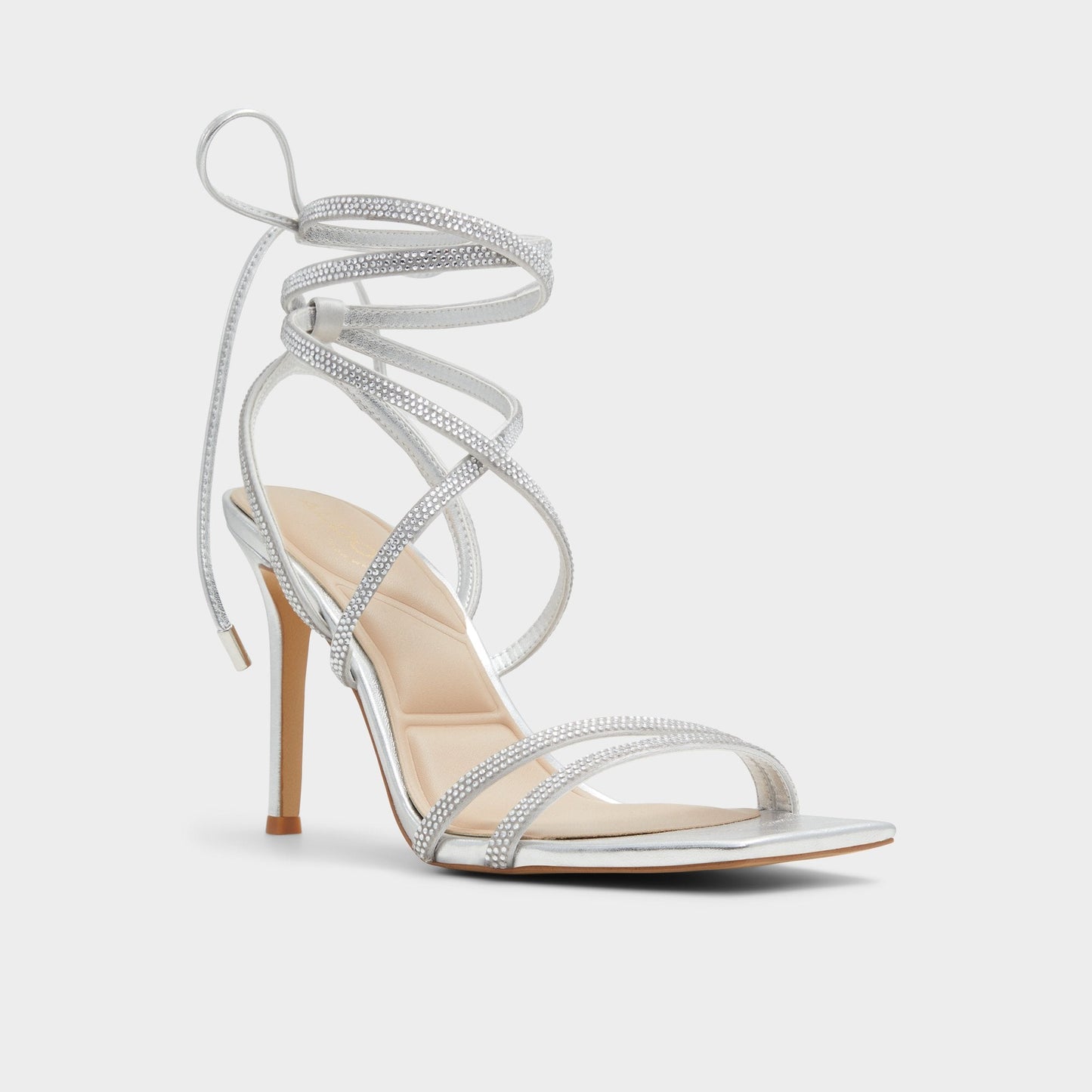 Phaedra in Silver - Strappy stiletto sandal Aldo Silver