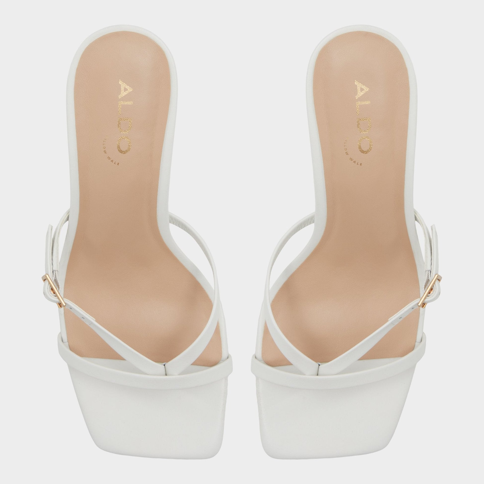 Gannever White/Bone Women's Heeled sandals -  Aldo White/Bone
