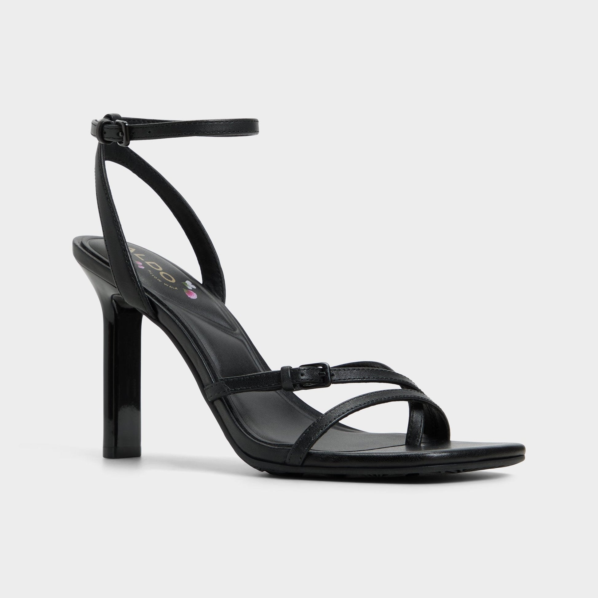 Conney Black Women's Heeled sandals - Strappy heeled sandal, Stiletto heel Aldo Black