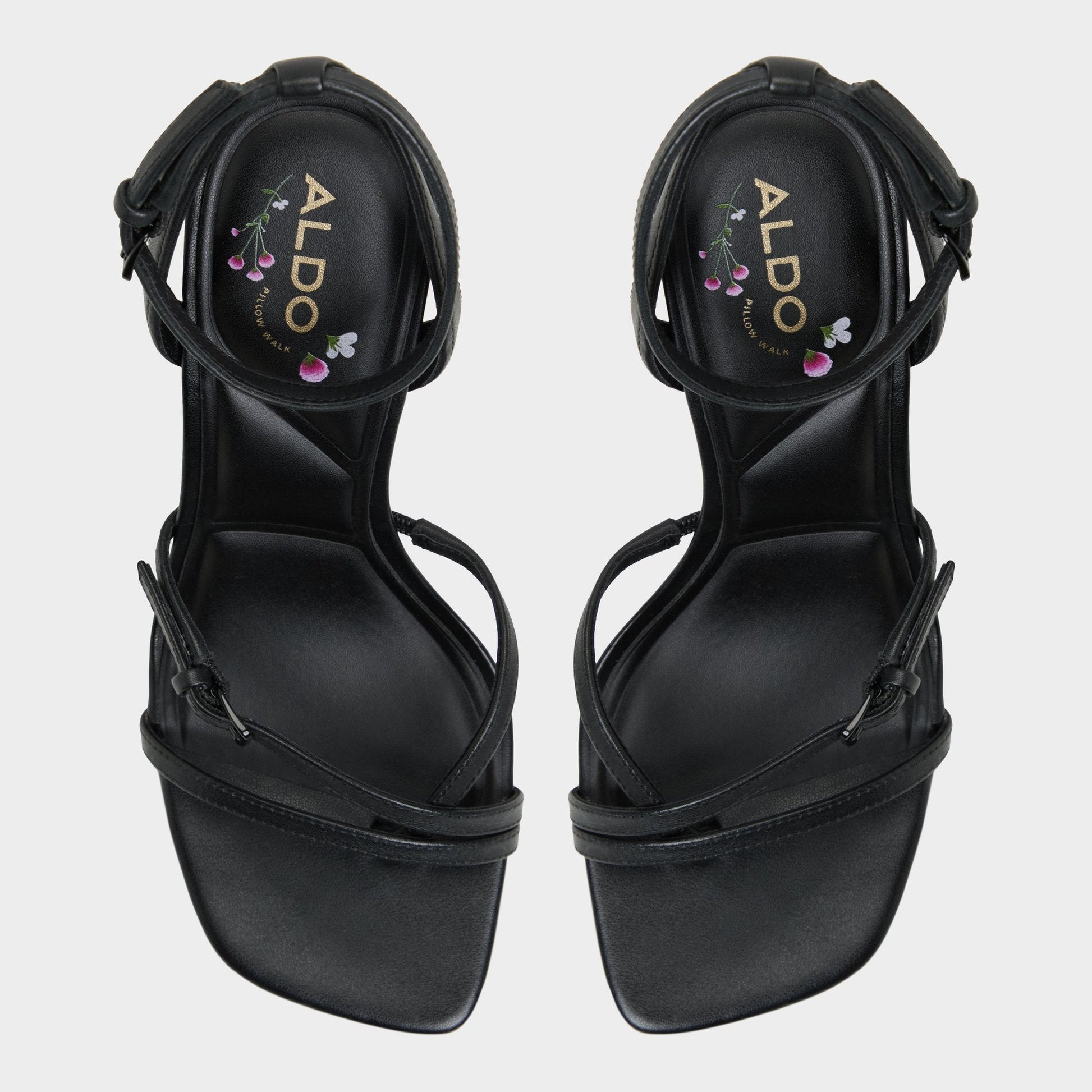 Conney Black Women's Heeled sandals - Strappy heeled sandal, Stiletto heel Aldo Black