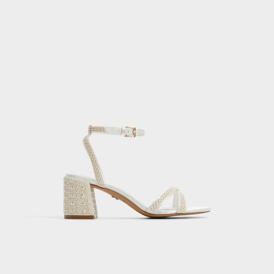 Bouclettie Other White Women's Block heels - Strappy heeled sandal, Block heel Aldo Other White