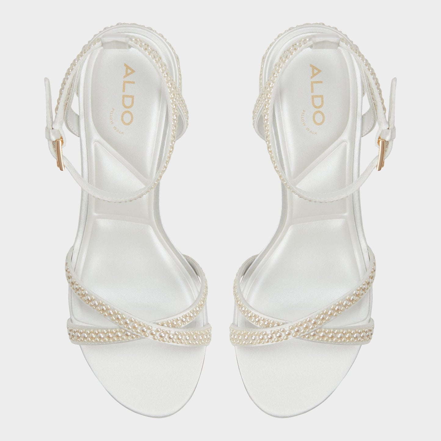 Bouclettie Other White Women's Block heels - Strappy heeled sandal, Block heel Aldo Other White