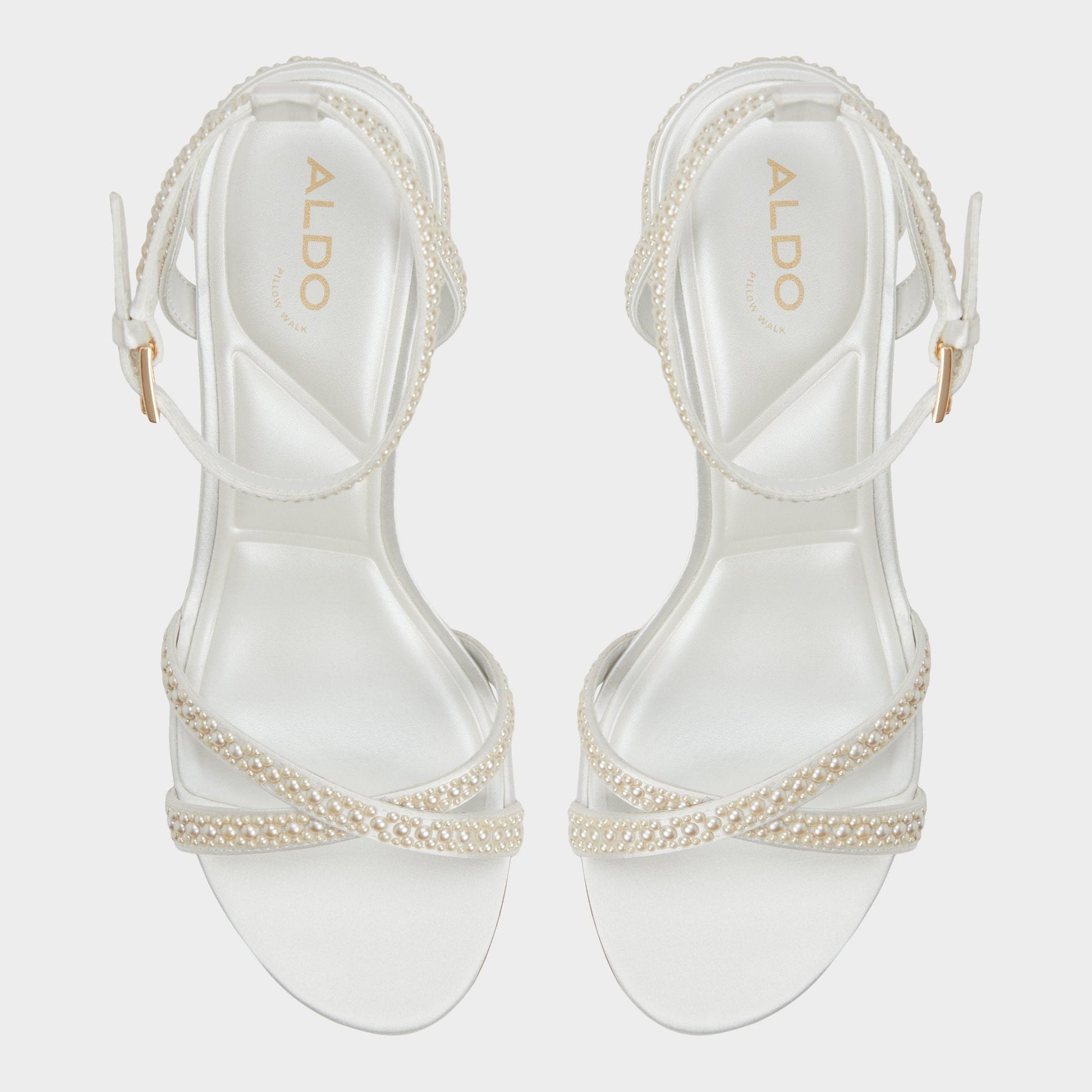 Bouclettie Other White Women's Block heels - Strappy heeled sandal, Block heel Aldo Other White