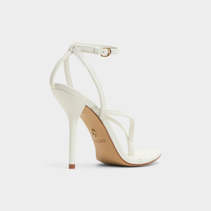 Abyfindley White/Bone Women's Strappy sandals - Heeled flip flop Aldo White/Bone