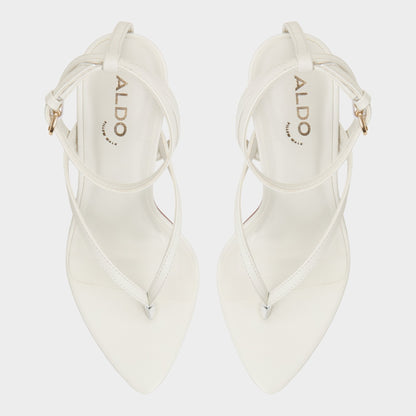 Abyfindley White/Bone Women's Strappy sandals - Heeled flip flop Aldo White/Bone