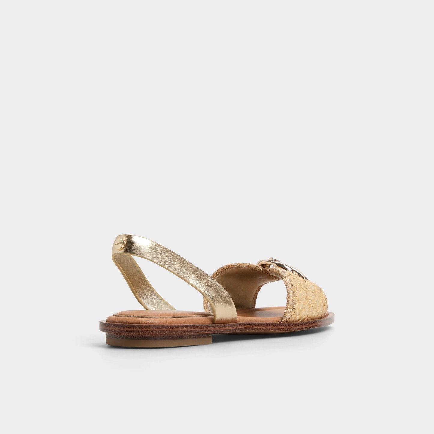 Goassi Gold Women's Iridescent metallics - Flat sandal Aldo Gold