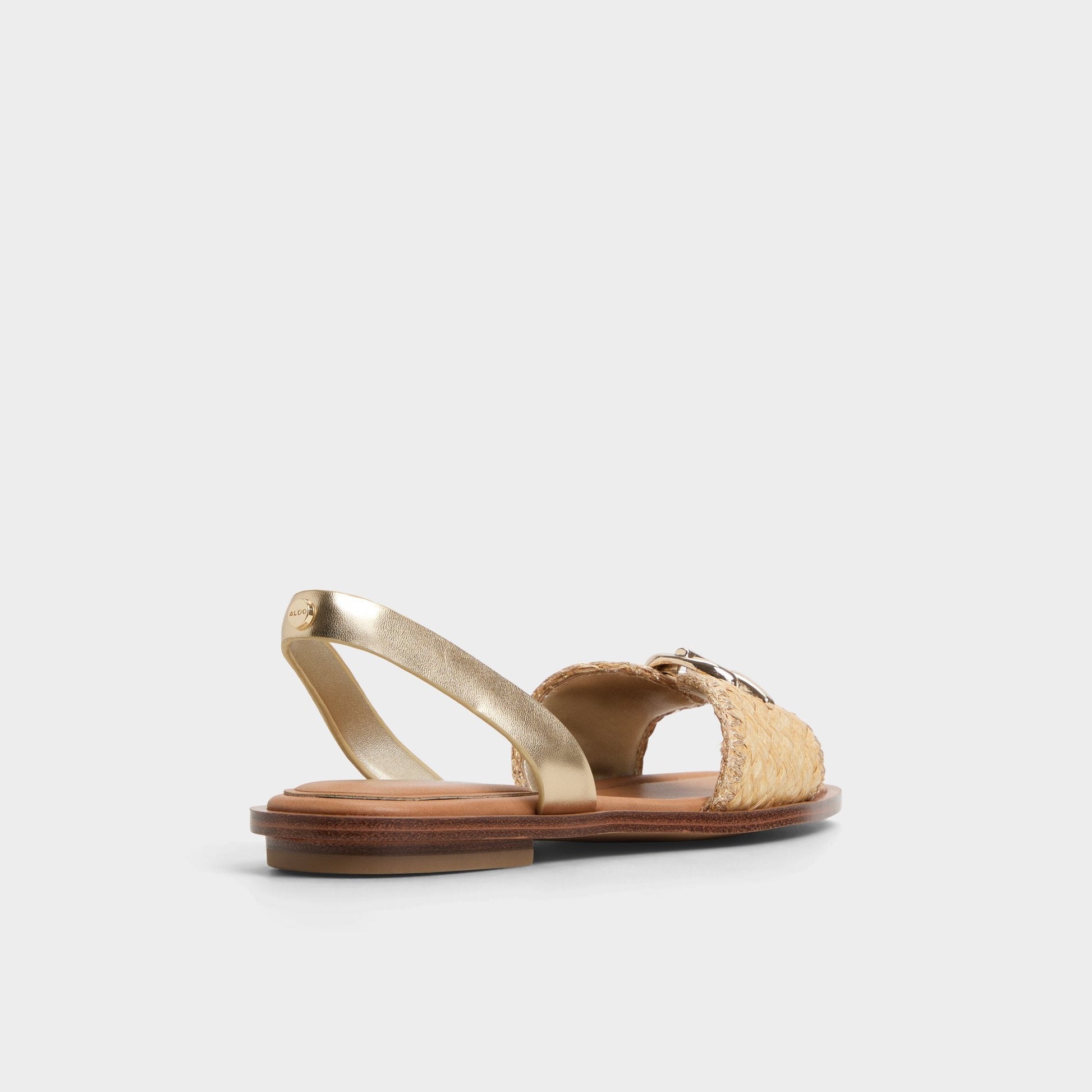 Goassi Gold Women's Iridescent metallics - Flat sandal Aldo Gold