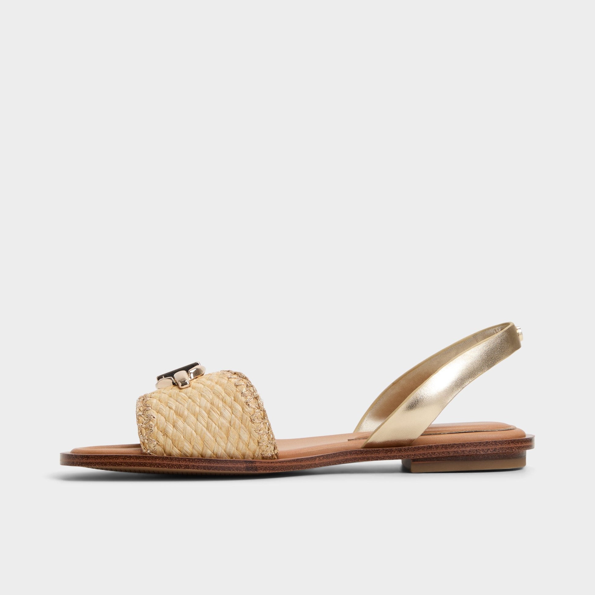 Goassi Gold Women's Iridescent metallics - Flat sandal Aldo Gold