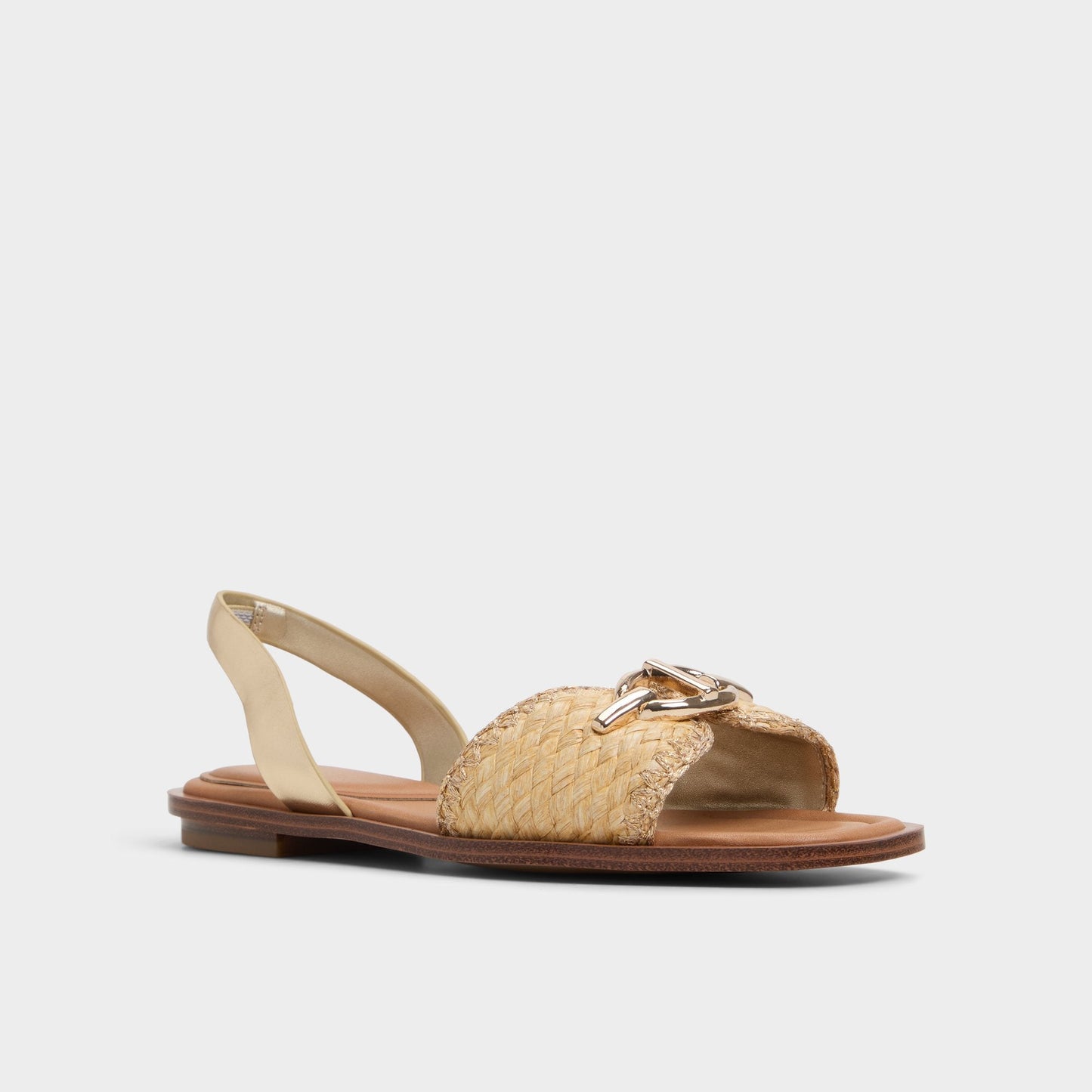 Goassi Gold Women's Iridescent metallics - Flat sandal Aldo Gold