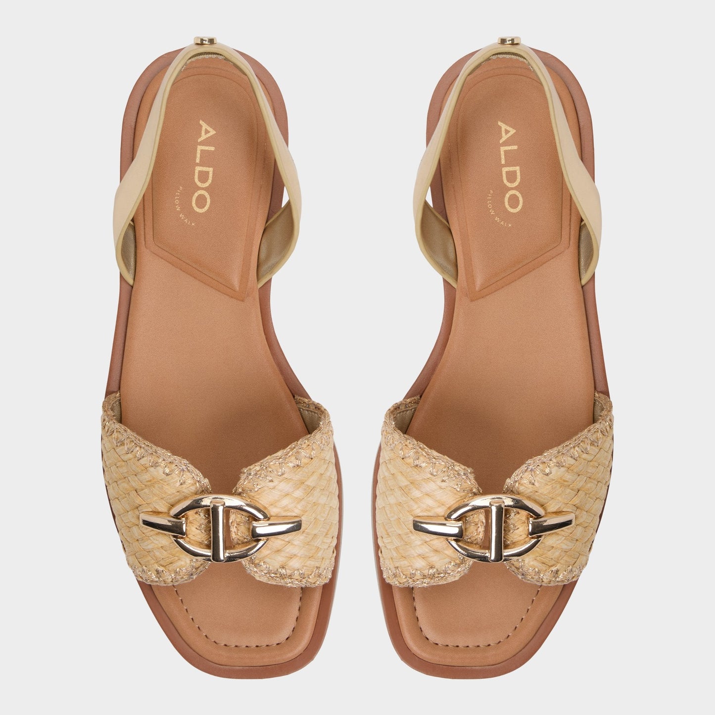 Goassi Gold Women's Iridescent metallics - Flat sandal Aldo Gold
