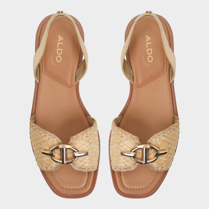 Goassi Gold Women's Iridescent metallics - Flat sandal Aldo Gold