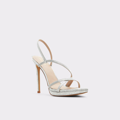 Resurge in Silver - Strappy stiletto sandal, Stiletto heel Aldo Silver