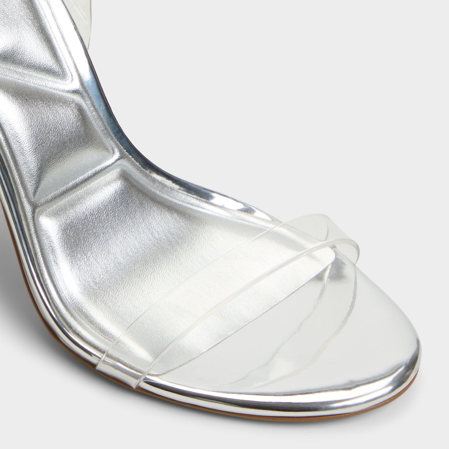 Quinilynn Silver Women's Iridescent metallics - Strappy heeled sandal, Stiletto heel Aldo Silver