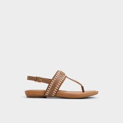Taylen Medium Brown Women's Festival shoes accessories - T-strap sandal Aldo Medium Brown