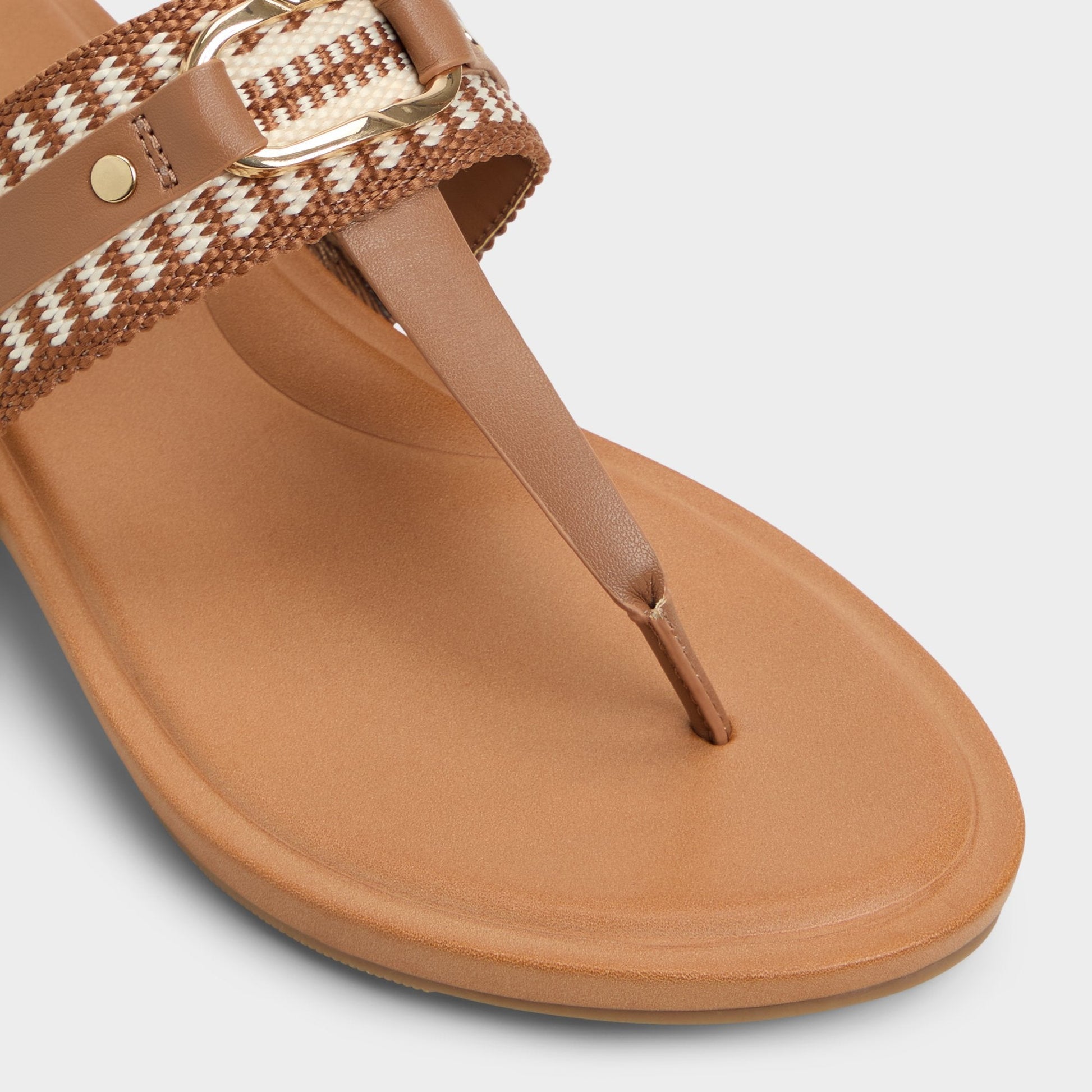 Taylen Medium Brown Women's Festival shoes accessories - T-strap sandal Aldo Medium Brown