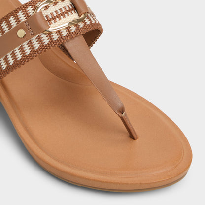 Taylen Medium Brown Women's Festival shoes accessories - T-strap sandal Aldo Medium Brown