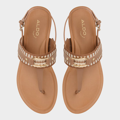 Taylen Medium Brown Women's Festival shoes accessories - T-strap sandal Aldo Medium Brown