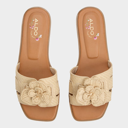 Seaflower Light Beige Women's Flats - Slide sandal Aldo Light Beige