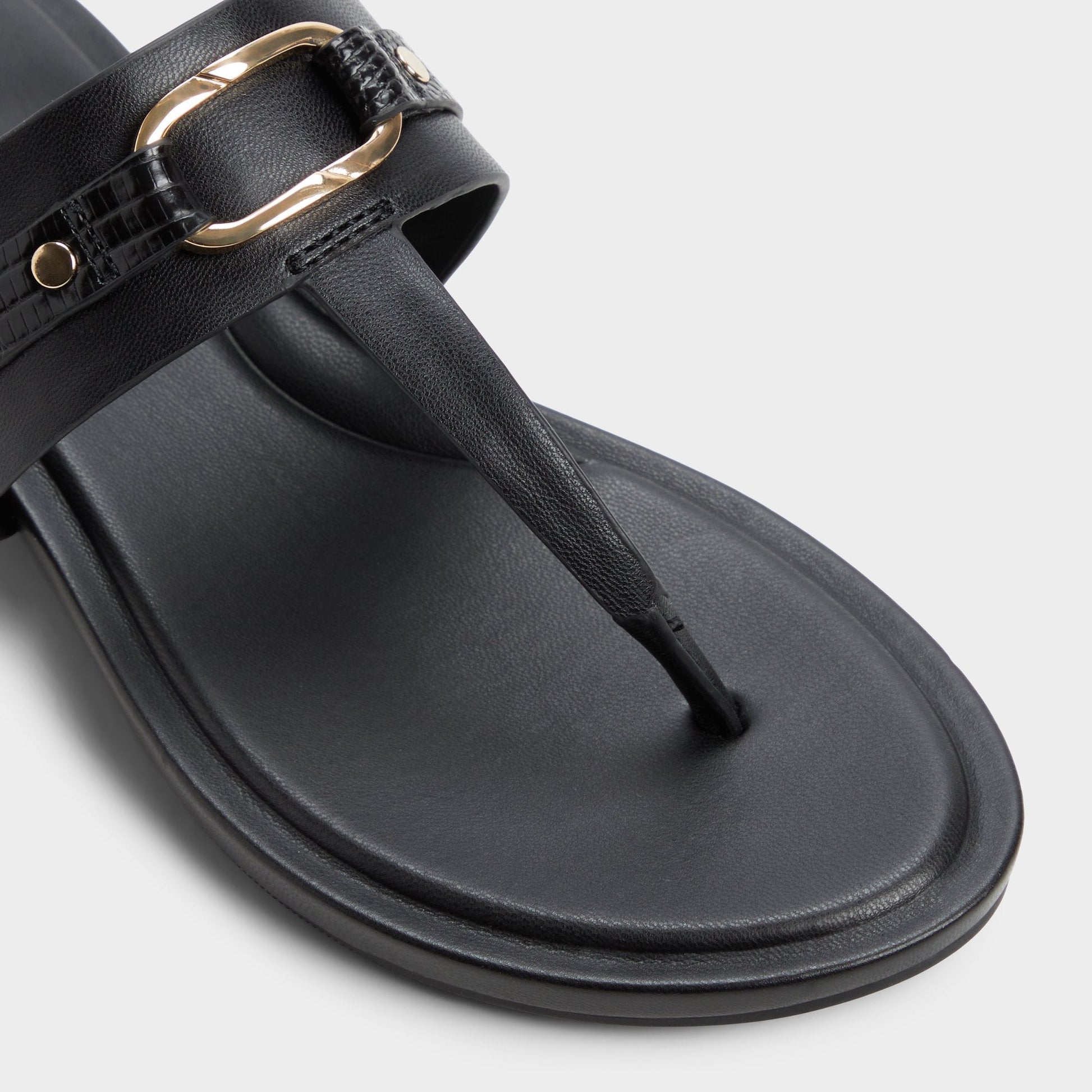 Taylen Black Women's Footbed sandals - T-strap sandal Aldo Black