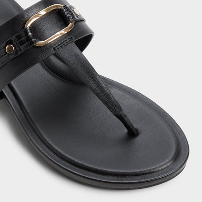 Taylen Black Women's Footbed sandals - T-strap sandal Aldo Black