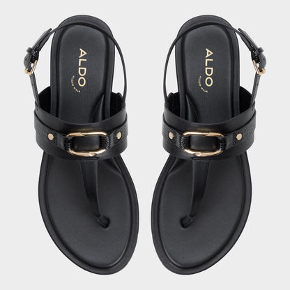 Taylen Black Women's Footbed sandals - T-strap sandal Aldo Black