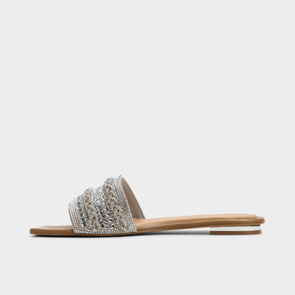 Navalia Silver Women's Flats - Slide sandal Aldo Silver