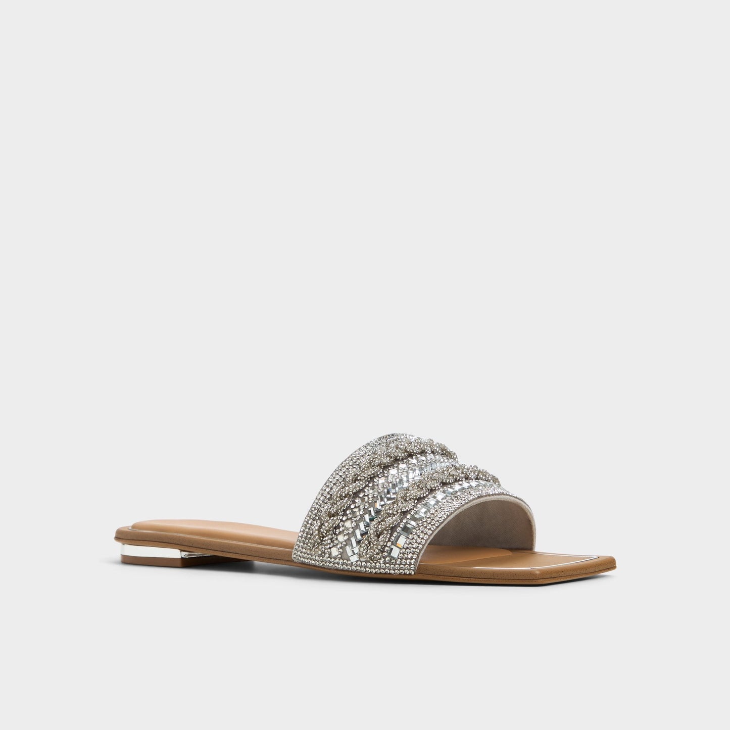 Navalia Silver Women's Flats - Slide sandal Aldo Silver