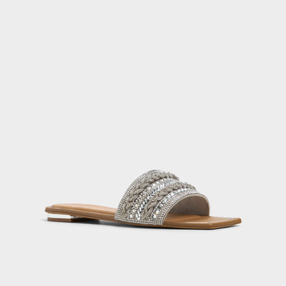 Navalia Silver Women's Flats - Slide sandal Aldo Silver