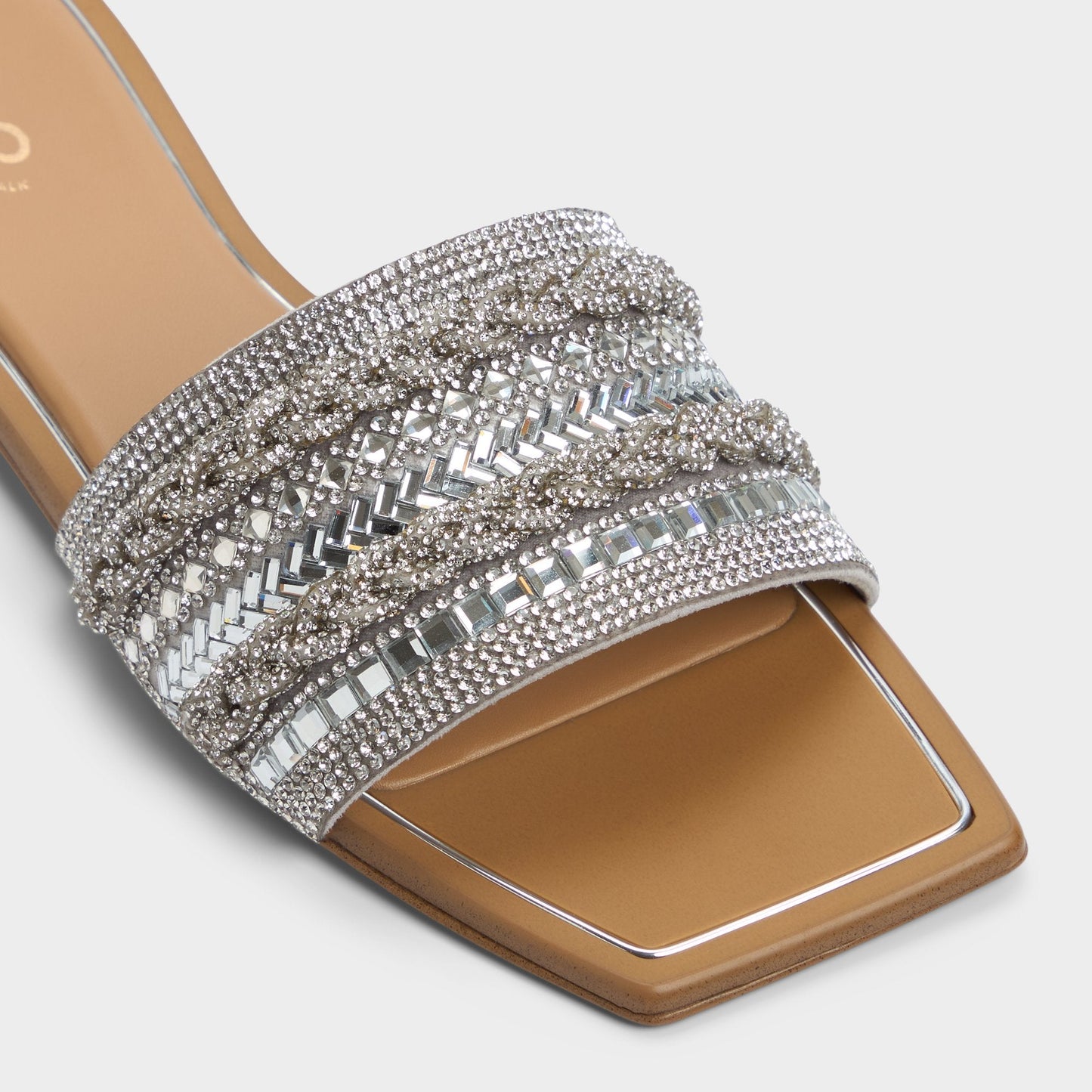 Navalia Silver Women's Flats - Slide sandal Aldo Silver