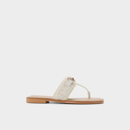 Coralynna in White Bone 14053516 - T-strap sandal Aldo White/Bone