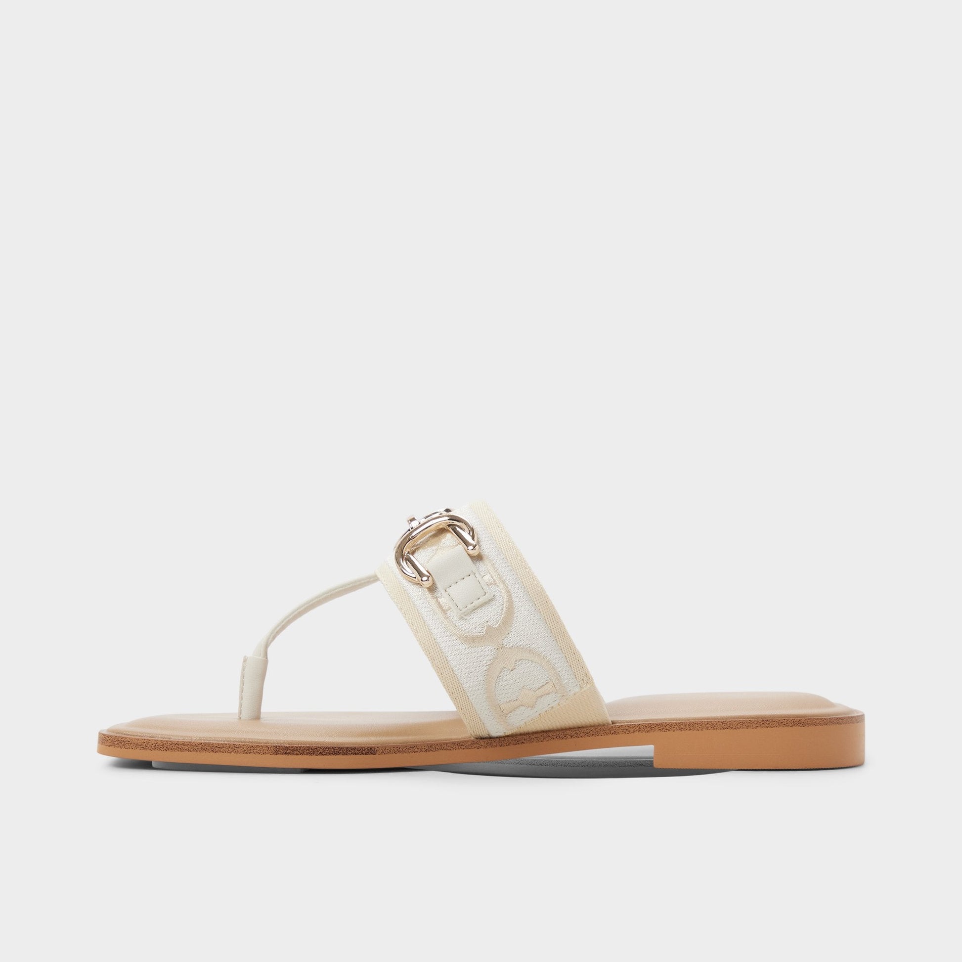 Coralynna in White Bone 14053516 - T-strap sandal Aldo White/Bone