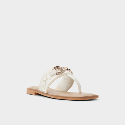 Coralynna in White Bone 14053516 - T-strap sandal Aldo White/Bone