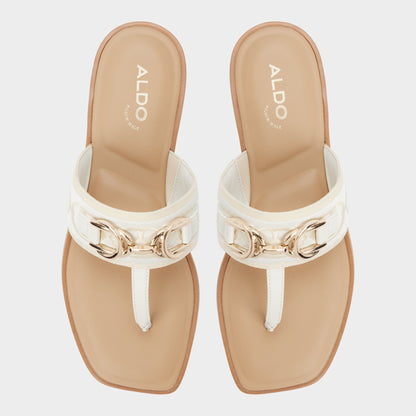 Coralynna in White Bone 14053516 - T-strap sandal Aldo White/Bone