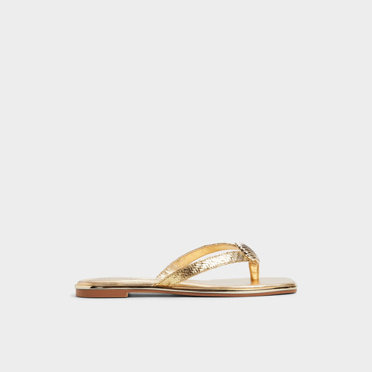 Conchiglia Gold Women's Flats - Flip flop Aldo Gold