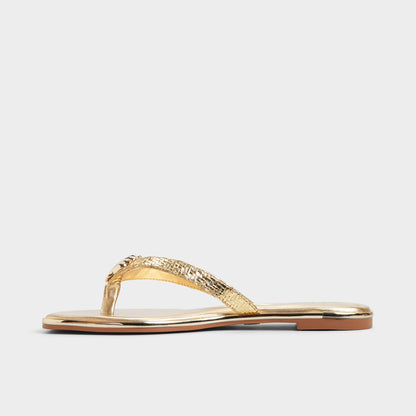 Conchiglia Gold Women's Flats - Flip flop Aldo Gold