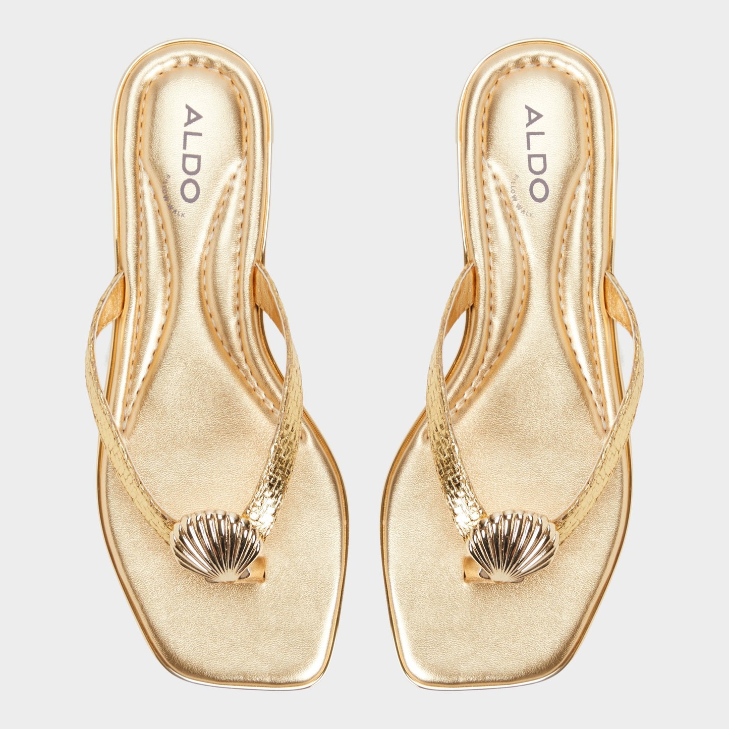 Conchiglia Gold Women's Flats - Flip flop Aldo Gold