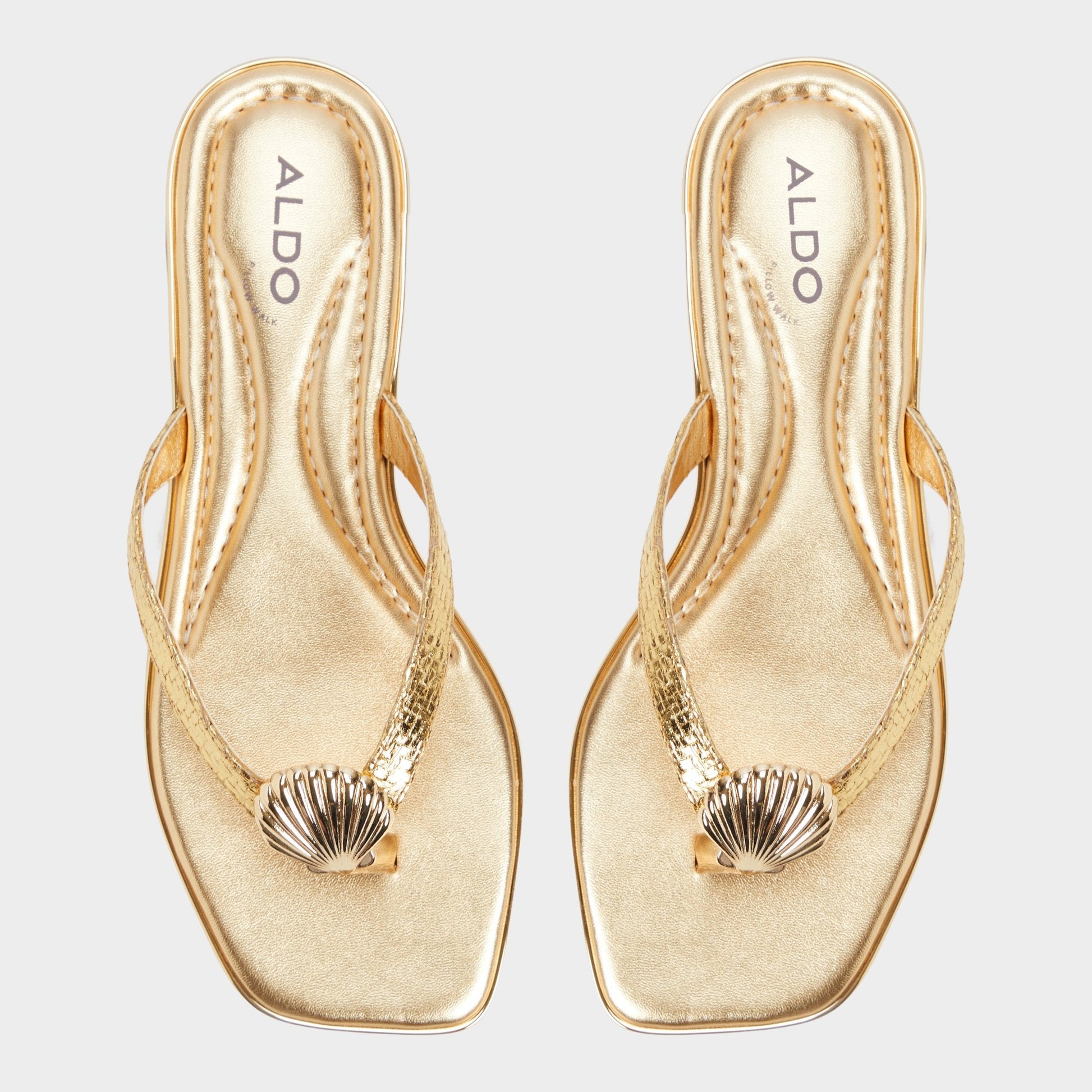 Conchiglia Gold Women's Flats - Flip flop Aldo Gold